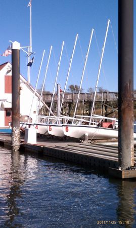 Dock with Sailboats